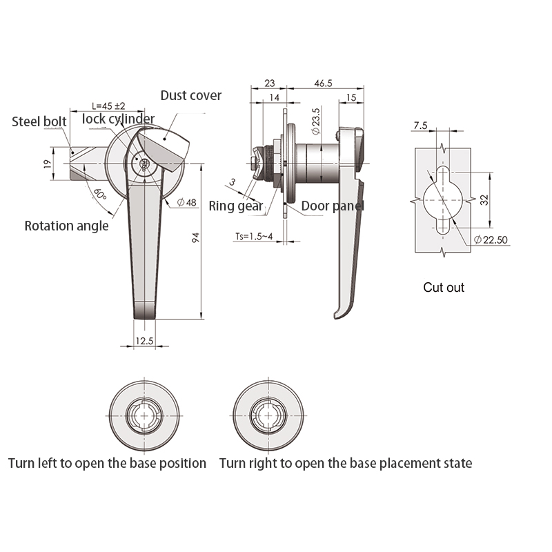 Khóa thép không gỉ công nghiệp bảo vệ MS317-1B 360g Khóa thép không gỉ công nghiệp bảo vệ MS317-1B 360g