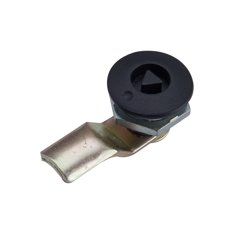 MS705F-3 Khóa hình trụ phun nhựa màu đen tam giác 8 * 8