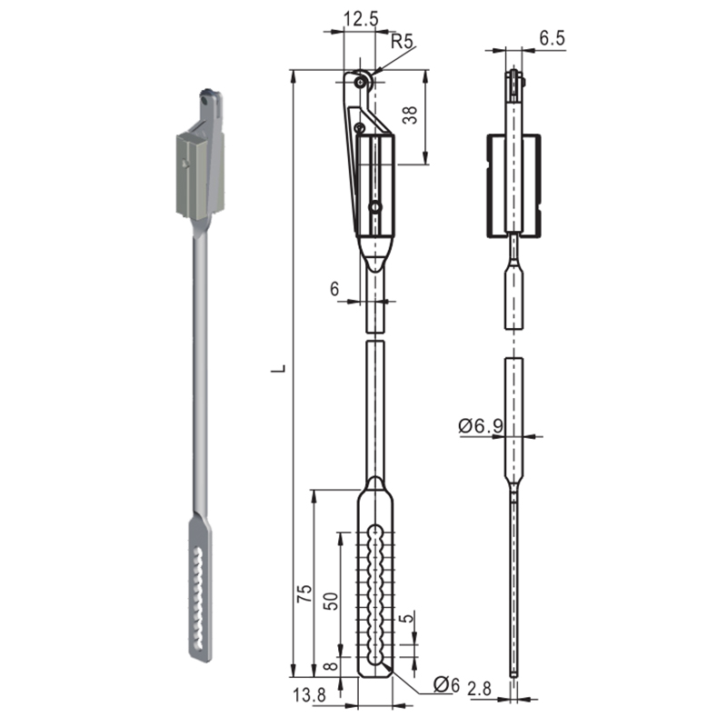 Phụ kiện khóa công nghiệp thanh kết nối LG002-2