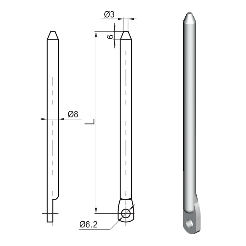 Phụ kiện thanh kết nối công nghiệp con lăn nylon LG007-A